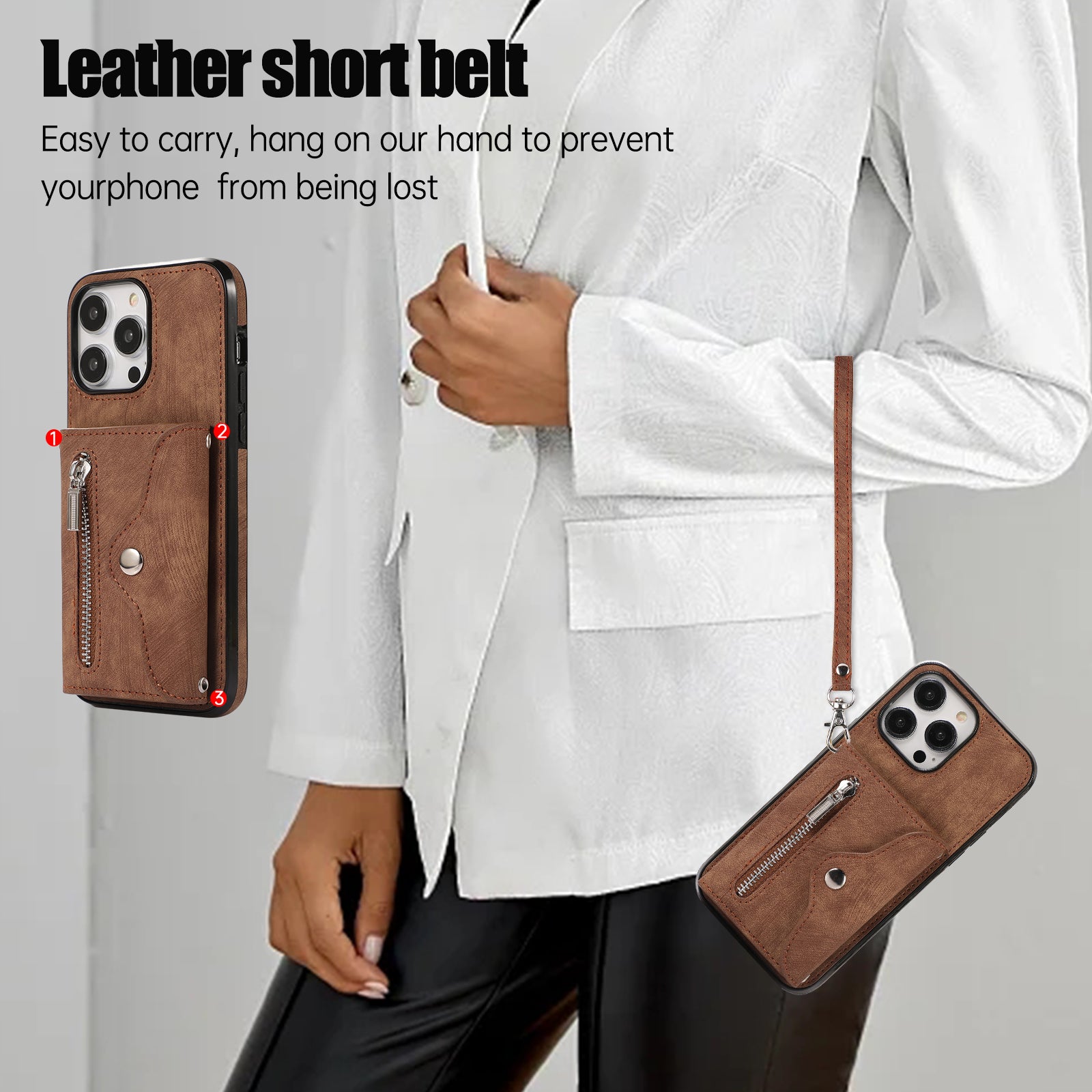 For iPhone 14 Pro PU Leather+TPU Scratch Proof Phone Case Kickstand Cover with RFID Blocking Card Bag For iPhone 14 Pro PU Leather+TPU Scratch Proof Phone Case Kickstand Cover with RFID Blocking Card Bag